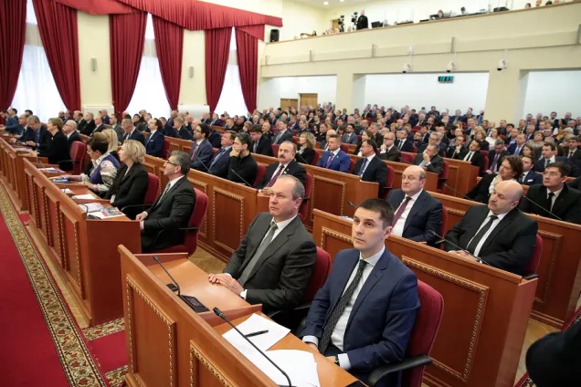 Депутаты Дона приняли участие в мероприятии подведения итогов работы  экс-губернатора  Голубева