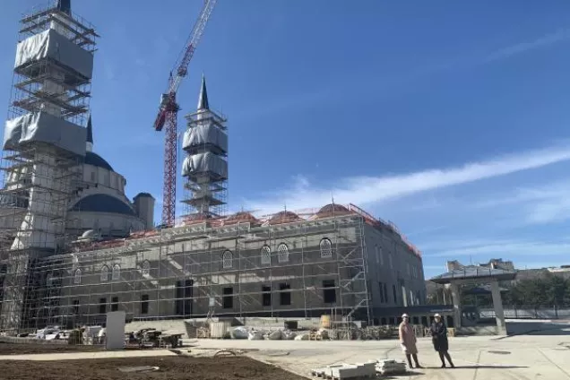 Любовь Куденко осмотрела строящуюся в Симферополе Соборную мечеть