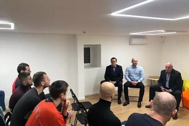 Сергей Косинов принял участие во встрече с баскетбольной командой «БАРС-РГЭУ»