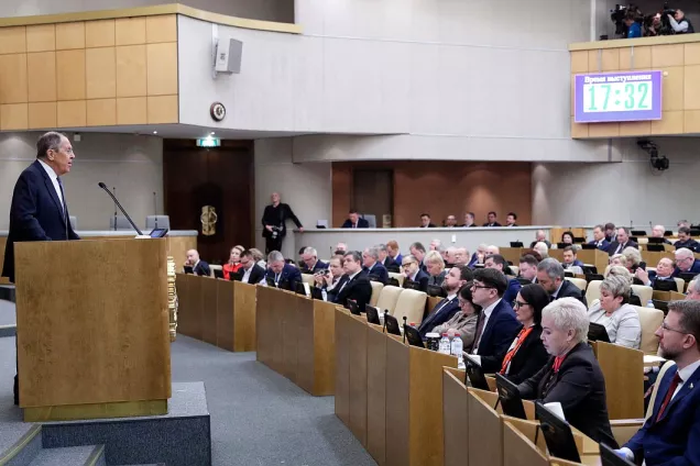 Сергей Лавров рассказал депутатам о приоритетах российской внешней политики