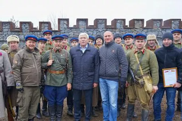 Вячеслав Василенко принял участие в реконструкции эпизода боя за освобождение Ростова-на-Дону