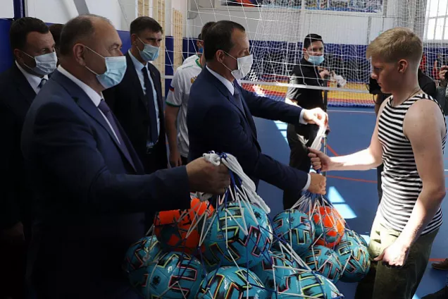 Председатель парламента Кубани принял участие в открытии нового спортзала в городе-курорте Анапе