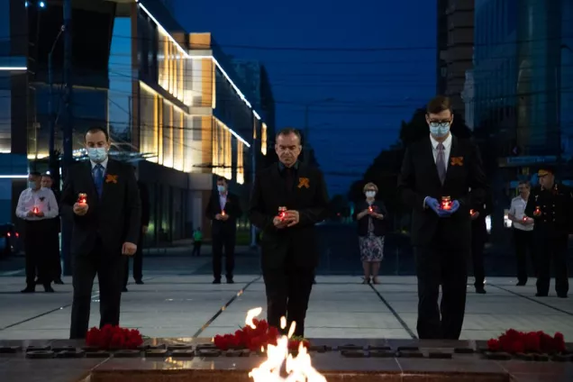 Акция «Свеча памяти» объединяет все поколения жителей Кубани