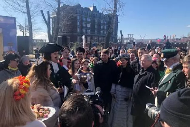 При содействии Сергея Замиховского в Ворошиловском районе Ростова-на-Дону прошла «Широкая Масленица»