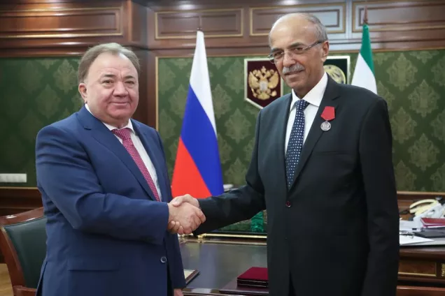 Махмуд-Али Калиматов вручил Председателю Народного Собрания Ингушетии медаль ордена «За заслуги перед Отечеством»