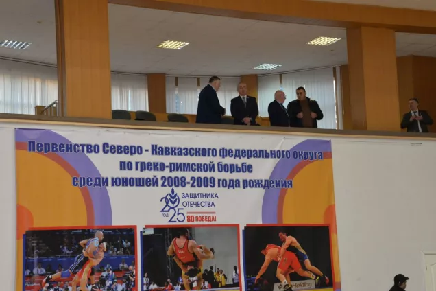 Спикер Парламента Северной Осетии Т.Тускаев принял участие в  открытии Первенства СКФО по греко-римской борьбе