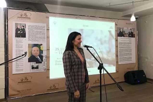 Светлана Мананкина приняла участие в открытии выставки фоторабот Дайсаку Икеда