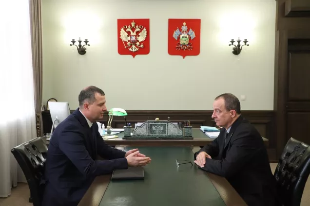 Спикер кубанского парламента встретился с новым главой Абинского района