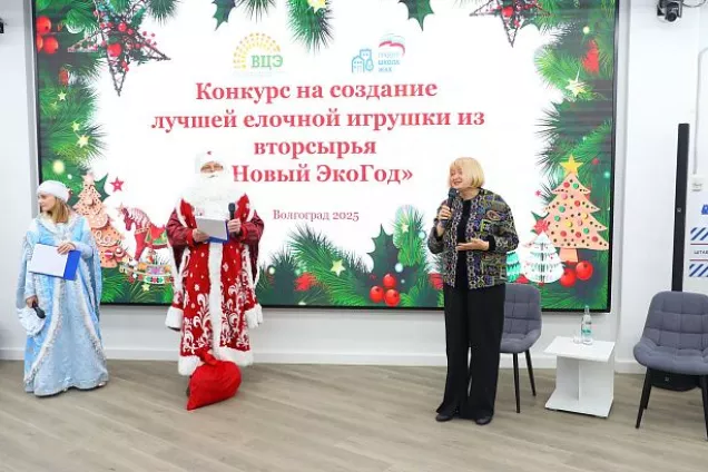 Волгоградские парламентарии поздравили победителей в экоконкурсе по созданию елочных украшений из вторсырья