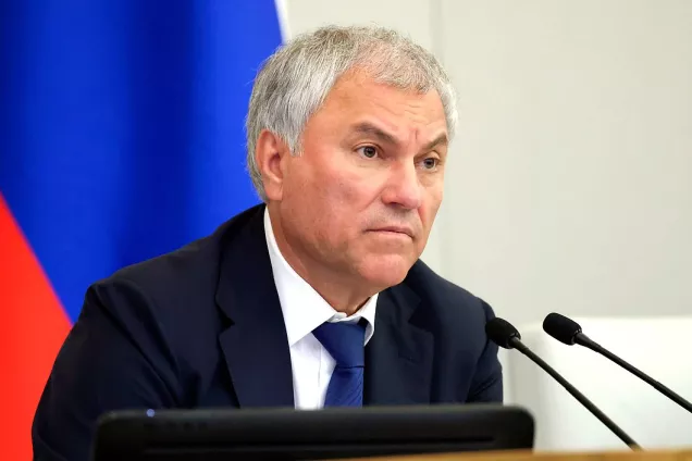 Спикер ГД Володин. На сегодняшний день принят  131 закон в интересах участников СВО и членов их семей