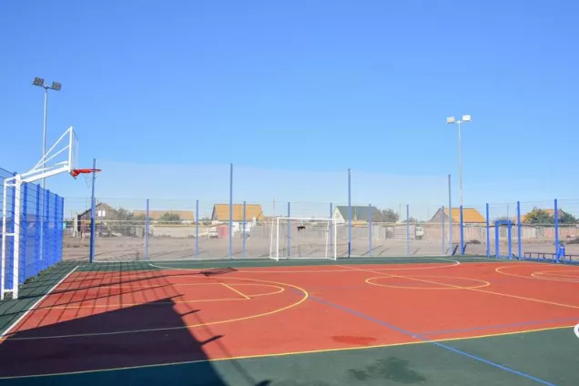 Еще в одном селе появилась спортивная площадка