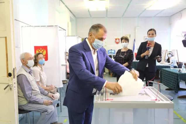 Председатель ГС РК Владимир Константинов проголосовал за "Крым нашей мечты"