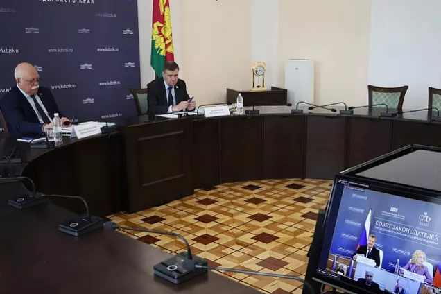 Кубанские парламентарии приняли участие в заседании Президиума Совета законодателей РФ