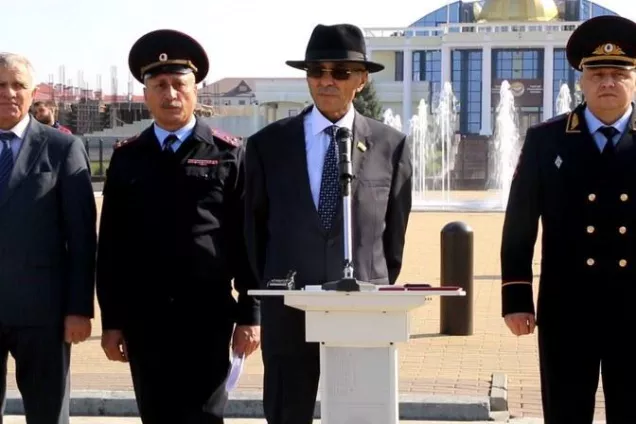 В Магасе состоялся смотр гарнизона полиции и служб правопорядка