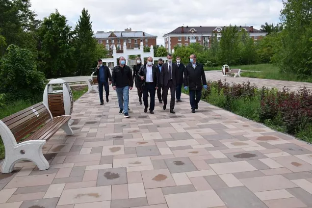 В парке имени Гагарина продолжается обновление 