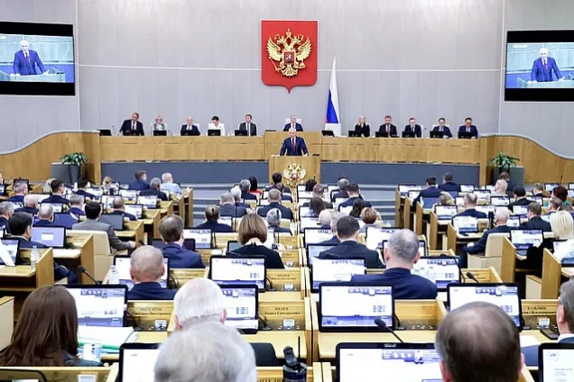 Спикер  Госдумы В.Володин.В законодательном портфеле ГД находится 1078 законопроектов