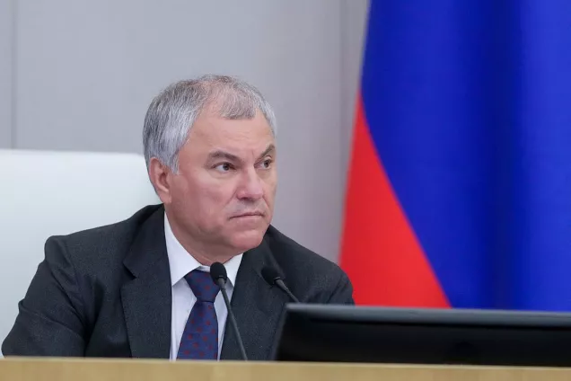 Спикер ГД РФ В.Володин.Макрону указали на дверь