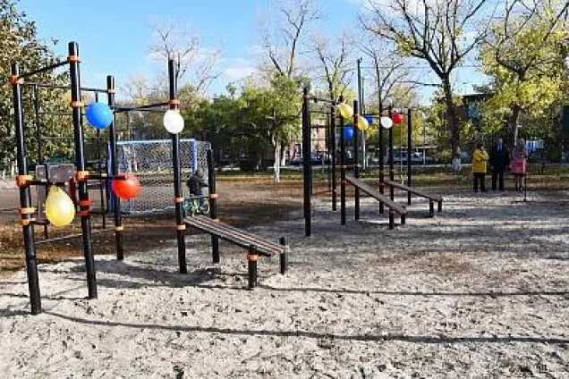 В хуторе Верхнеподпольном Аксайского района оборудовали спортивную площадку
