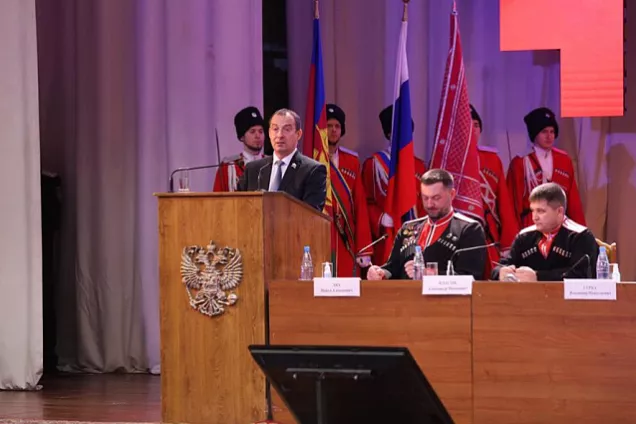 Спикер ЗСК Юрий Бурлачко принял участие в  отчетном сборе  кубанских казаков