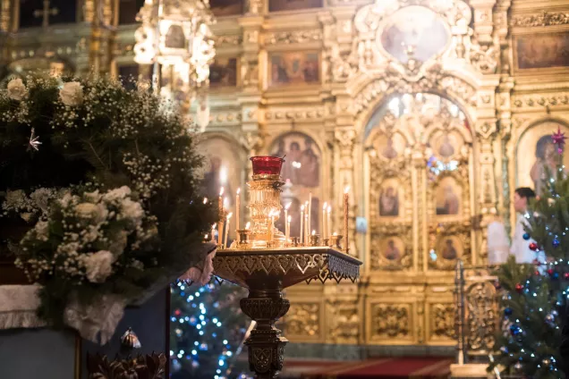 Игорь Мартынов встретил Рождество на торжественной службе