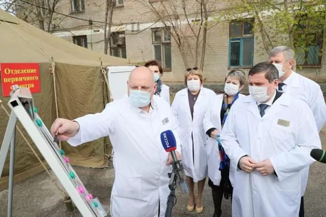В Волгоградской области рядом с инфекционными госпиталями оборудуют пункты первичного осмотра