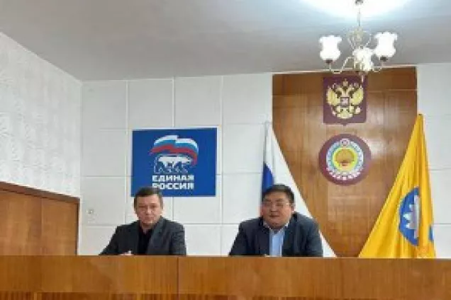 Спикер парламента Калмыкии А. Михайлов принял участие в отчетно-выборной Конференции Приютненского местного отделения  «Единой России»